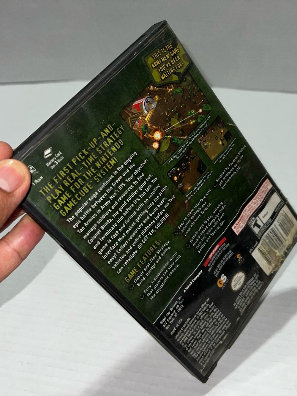 Army Men Rts Real Time Strategy Nintendo Gamecube Complete Cib Complete - Picture 7 of 10